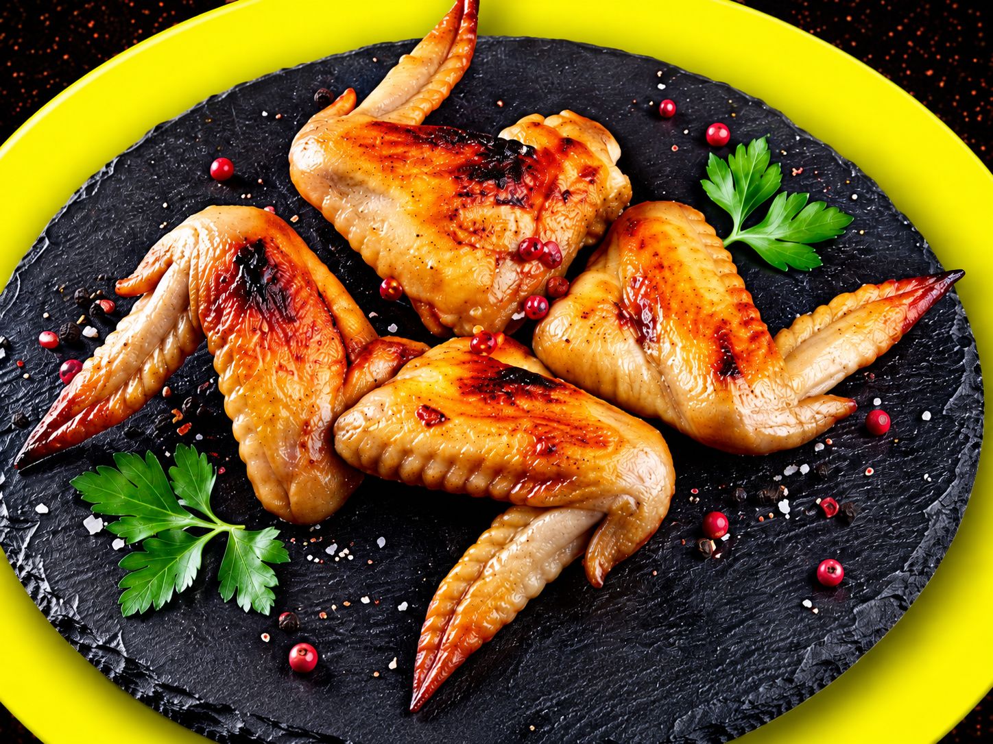 Quatre ailes de poulet