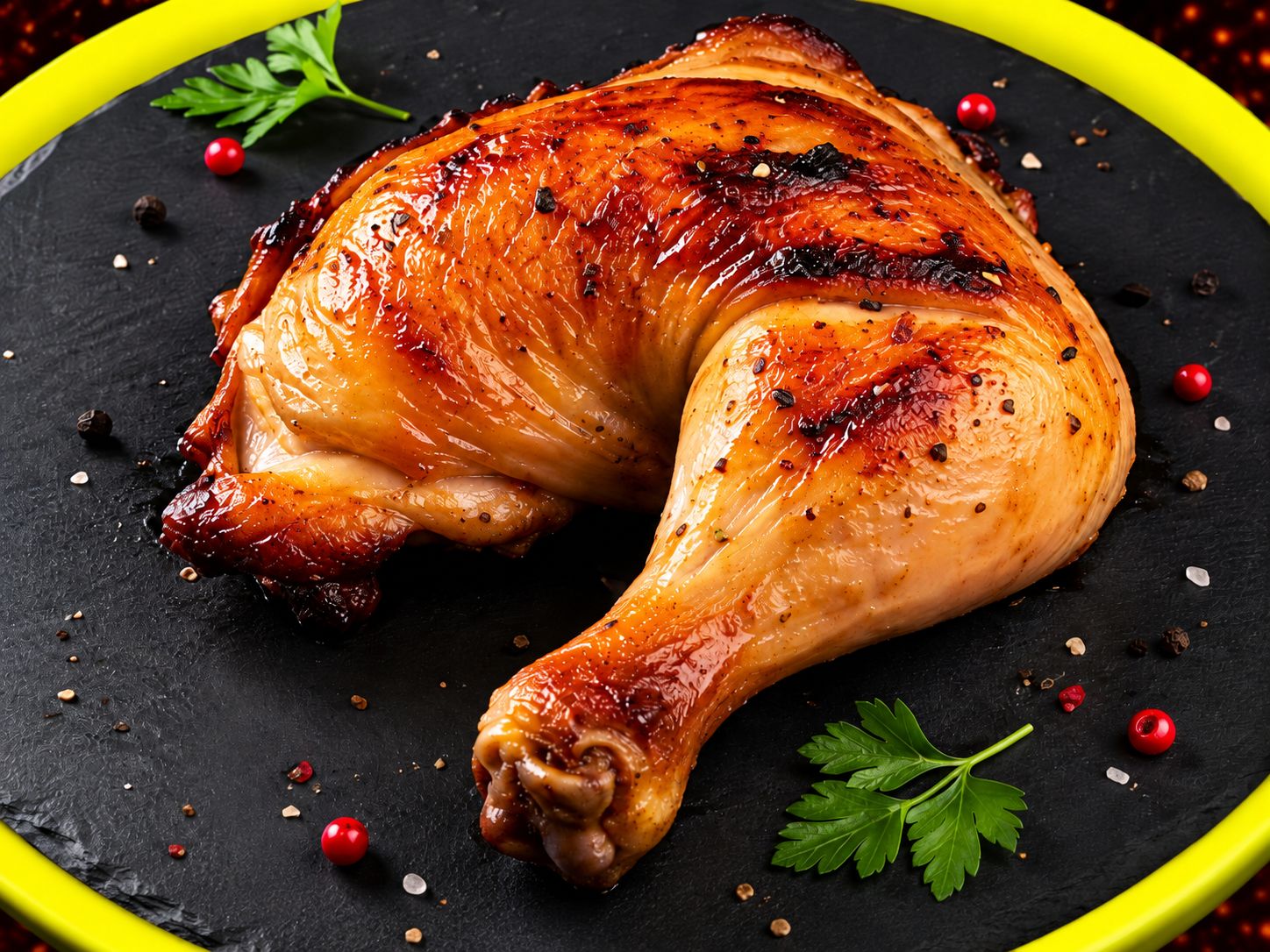 Cuisse de poulet dorée